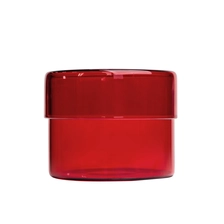 China Borosilicate Glass with Glass Lid For Candles Transparent Red manufacturer