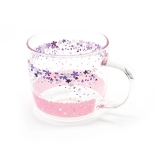 China 380ml Decal Printed Borosilicate Glass Mug manufacturer