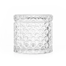 China 14oz Pinecone Luxury Glass Jar with Lid for Pine Scented Candles manufacturer