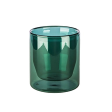 الصين زجاج بوروسيليكات مزدوج الجدار مقاس 8 أونصة باللون الأخضر الصانع