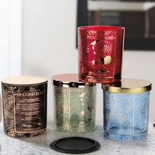 China OEM and ODM Printing Candle Holder Votive Glass manufacturer