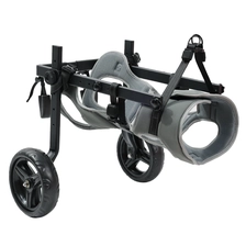 porcelana Silla de ruedas para perros de aleación de aluminio y poliéster - Ayuda de movilidad ajustable para mascotas para discapacitados, carrito de rehabilitación para perros discapacitados fabricante