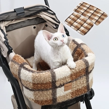 porcelana Diseño de ajuste Universal, accesorios para cochecito de mascota de estilo lujoso, fácil de lavar, funda para cochecito de perro para cochecito de mascota fabricante