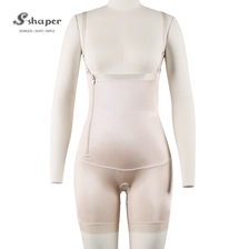 China S-SHAPER Wholesales Fajas Colombian Post Surgical Shapewear High Compression Mid Thigh Bodysuit Support Fat Transfer Surgical Shapewear manufacturer