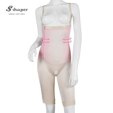 China S-SHAPER ​Fajas Columbian Post Surgery Shapewear High Compression Knee Length Bodysuit Support Fat Transfer Surgical Shapewear manufacturer