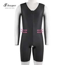 China S-SHAPER Fajas Colombian Post Surgery Shapewear Men’s Bodysuit With Zipper Support Fat Transfer Surgical Shapewear Manufacturer manufacturer