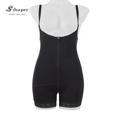 China S-SHAPER’s Fajas Colombian Post Surgery Shapewear Open Crotch Bodysuit Wholesales Support Fat Transfer Surgical Shapewear manufacturer