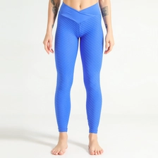 porcelana S-SHAPER Pantalones de yoga de cintura alta sin costuras para mujer Mallas de botín texturizadas Entrenamiento de control de barriga Fitness Correr Medias de cadera de melocotón sexy fabricante