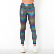 porcelana S-SHAPER Leggings brillantes sin costuras para mujer con lentejuelas únicas Flash Pantalones de yoga Sexy Peach Hip Athletic Pants Proveedor fabricante
