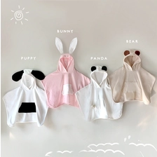 China 100% Cotton Animal Shape Baby Bath Towel Cute Bear Hooded Beach Towel Kids Newborn Blanket - COPY - p38tlk manufacturer
