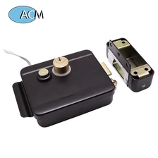 China Stainless Steel 12V Security Smart Magnetic Electronic Metal Door Gate Electric Door Rim Lock manufacturer