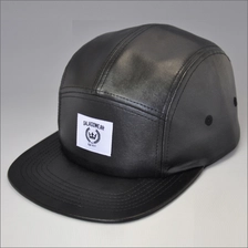 Chine chapeaux snapback en cuir noir sur mesure fabricant