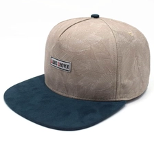 الصين 5 لوحات من جلد الغزال حافة قبعات snapback aungcrown مخصص الصانع