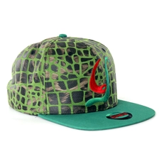 China Acryl und gedruckt Schlangenleder strapback Hersteller