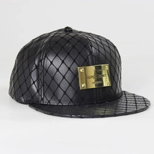 الصين جلد أسود SNAPBACK تركيبها قبعة الجملة الصانع