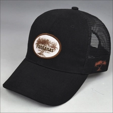 Chine Noir impression correctif casquette de baseball de maille fabricant
