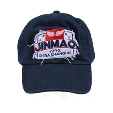 Chine Bonnet de baseball en coton bleu à 6 panneaux fabricant
