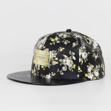 الصين هاواي مخصصة نمط الأزهار طباعة حزام من الجلد غطاء قبعة snapback الصانع
