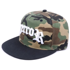 porcelana Sombreros de Snapback para hombres Visera pintada de camuflaje fabricante