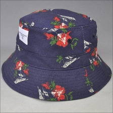 Chine toile de modèle d'impression seau chapeau fabricant
