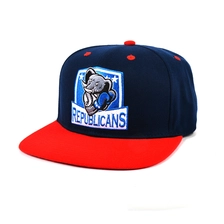 China aangepaste flat bill snapback cap, borduurwerk snapback cap groothandel fabrikant