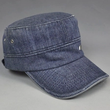 China custom flat brim caps china, plain denim snapback hat manufacturer