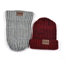 China custom logo fabric plain beanie manufacturer