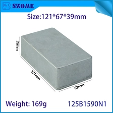 China 125B 1590N1 121*67*39MM Aluminum Metal Stomp Box Case Enclosure Guitar Effect Pedal manufacturer