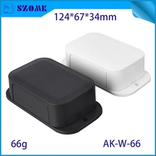 China ABS-Kunststoff-Flang-Gehäuse für drahtlose Netzwerkdaten Logger Projektfall Wall Montage WiFi Access Point Electronics Controller Housing AK-W-66 Hersteller