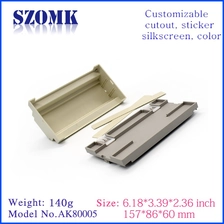 China China manufacture OEM abs plastic din rail enclosure plc control box/ AK80005 157*86*60mm manufacturer