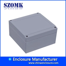 Китай Customized waterproof extruded die cast aluminium enclosure for electronic PCB board AK-AW-27 140*140*75 mm производителя