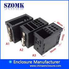 China Din rail plastic enclosure junction housing electronics plastic control box AK-DR-55 96*48*76mm manufacturer