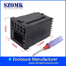 China Heißer verkauf benutzerdefinierte kunststoff din schiene elektronikgehäuse box projekt instrument gehäuse AK-DR-54 112 * 72 * 72mm Hersteller