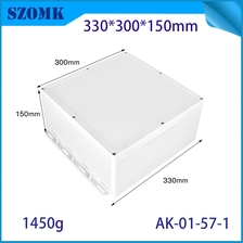 الصين IP66 330*300*150 مم مقاوم للماء الجدار البلاستيكي التثبيت صندوق تقاطع AK-01-57-1 الصانع