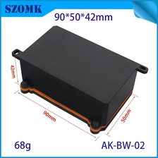 China IP68 Kunststoff wasserdichtes Kasten PC Flame Resparedant VI Außen wasserdichte Junction Box 90*50*42 mm AK-BW-02 Hersteller