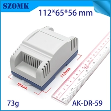 China New design smart ABS plastic din rail industrial control enclosure AK-DR-59 manufacturer