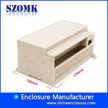الصين PLC Encsorue مع تصاعد الدين السكك الحديدية للسيطرة الصناعية AK-P-34 179 * 108 * 82mm الصانع