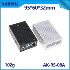 الصين Raspberry Pi 4 Case Gpio مع SSD 2 Model B Conclosure Cooler for Slot Raspi 4 NAS Server Tower بدون Deathink Best B+ AK-RS-08A الصانع