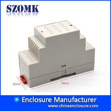 China SZOMK ABS plastic enclosure pcb board holder box for hotel guestroom control AK-DR-38 90*62*35mm manufacturer