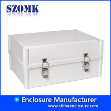 Chine boîtier étanche à charnière extérieure équipement électronique boîtier boîtier boîtier en plastique pour projets électroniques 380 * 280 * 180 mm AK-02-21-JK szomk boîtier de fabrication boîtier en plastique fabricant