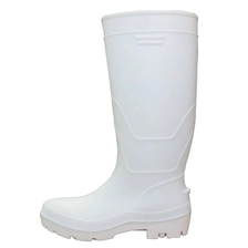 Çin F35WW beyaz gıda endüstrisi su geçirmez çelik burunlu pvc güvenlik yağmur çizmeleri unisex üretici firma