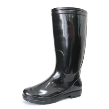 China SQ-BB Cheap black pvc glitter rain gumboots for work manufacturer