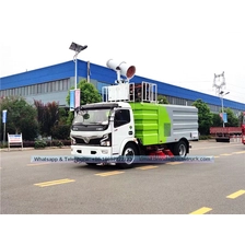 China DFAC 4X2 Lori Penyapu Jalan Kecil dengan lebih banyak fungsi untuk dijual pengilang