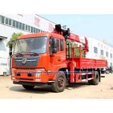China New Condition Dongfeng 8000 kgs Knuckle Boom Crane Truck For Sale pengilang