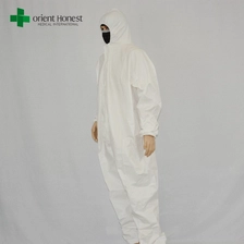 China China white disposable wholesale overall,CE ISO certificate protection coveralls ,the best suppier for protective clothing manufacturer