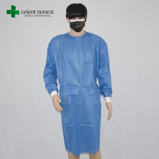 China Einweg -Mediziner des Einweg -Nicht gewebten Stoffkleides mit ISO13485 CE FDA Hersteller