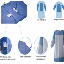 China Verstärkte OP-Kittel mit Strickbündchen medizinischen Hersteller ISO13485 CE FDA Hersteller