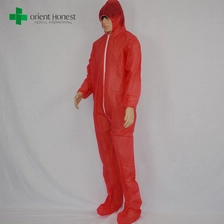 China the best disposable hood and boot coveralls ,China water repllent safety coverall,the best manufacturer for cleanroom suits manufacturer
