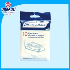 Chine 10pcs 17GSM Couvercle de siège de toilette jetable pour la publicité fabricant