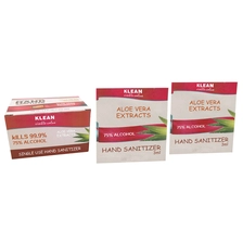Cina Sachet Pack 75% Alcoholic Hand Sanitizer produttore